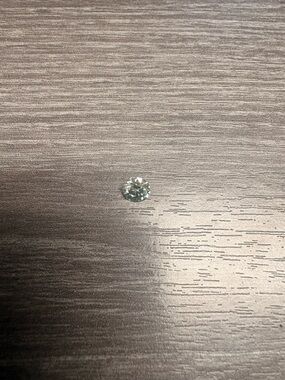 Moissanite 1 Carat Round Faceted Loose Gemstone - Light Blue Sparkle